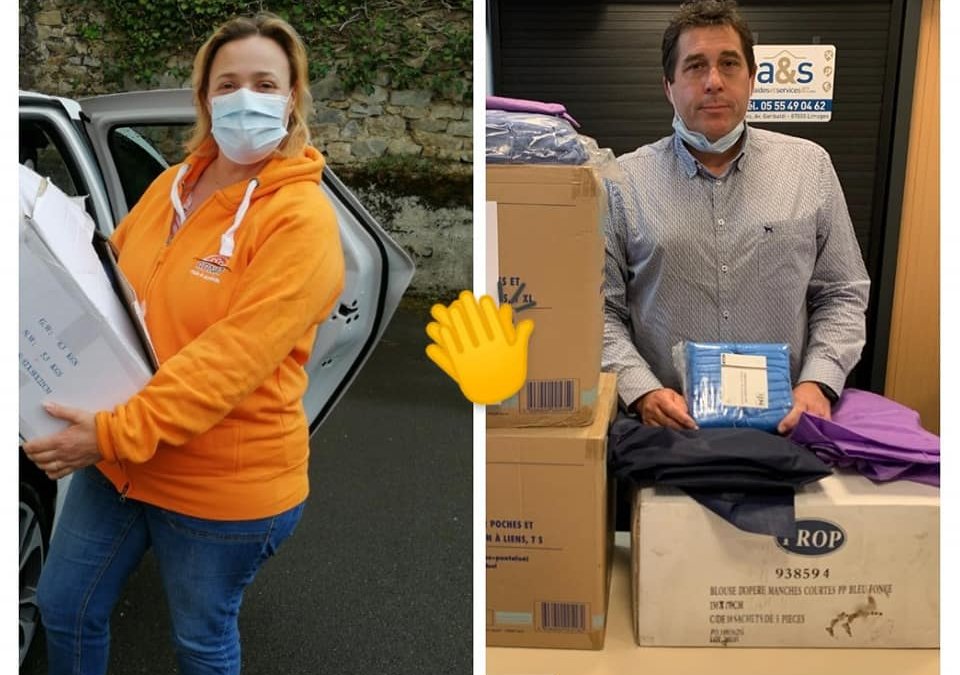 Solidarité Covid-19 avec la société Paredes – Avril 2020