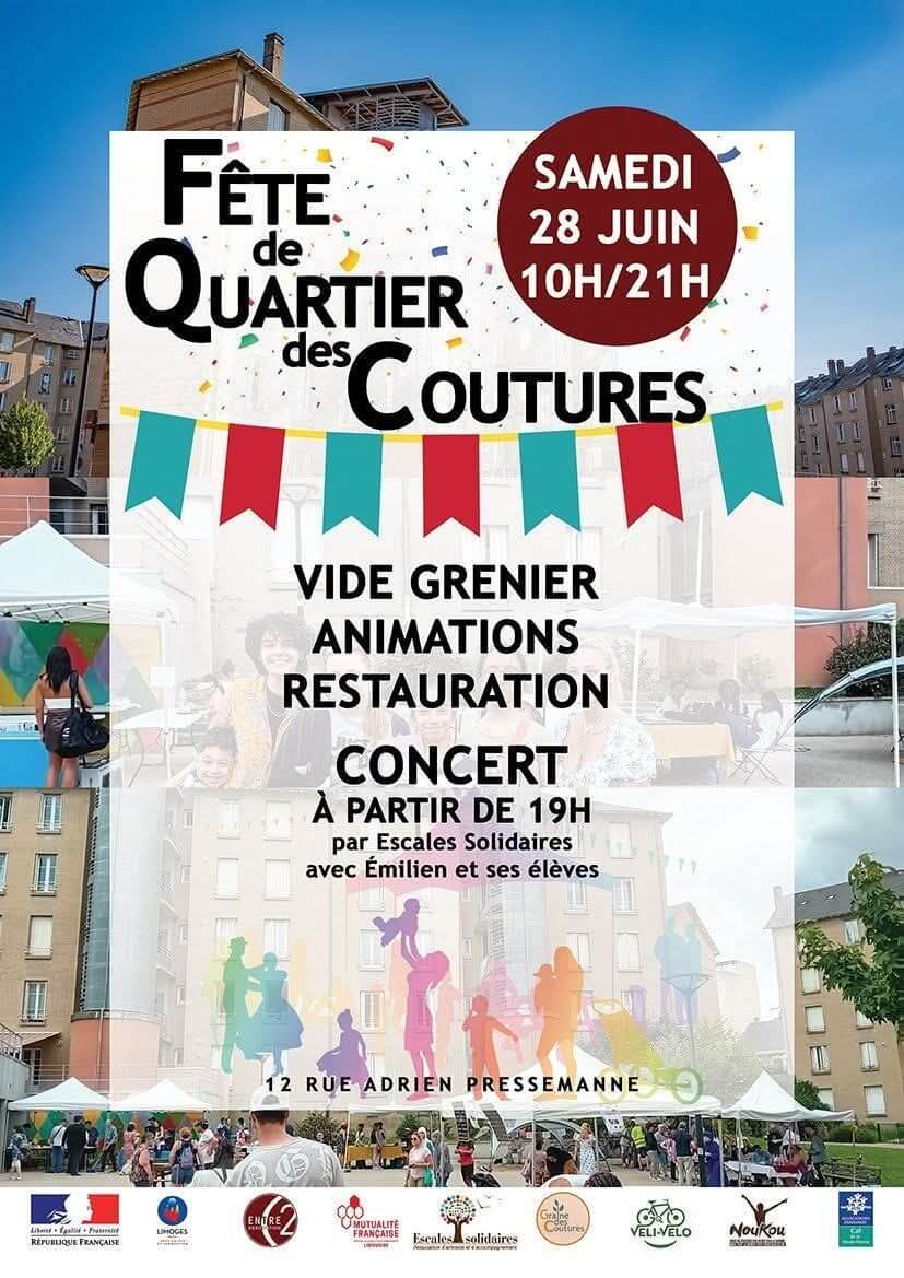 VENTE SOLIDAIRE – 28 juin 2025 – Quartier les Coutures – Limoges